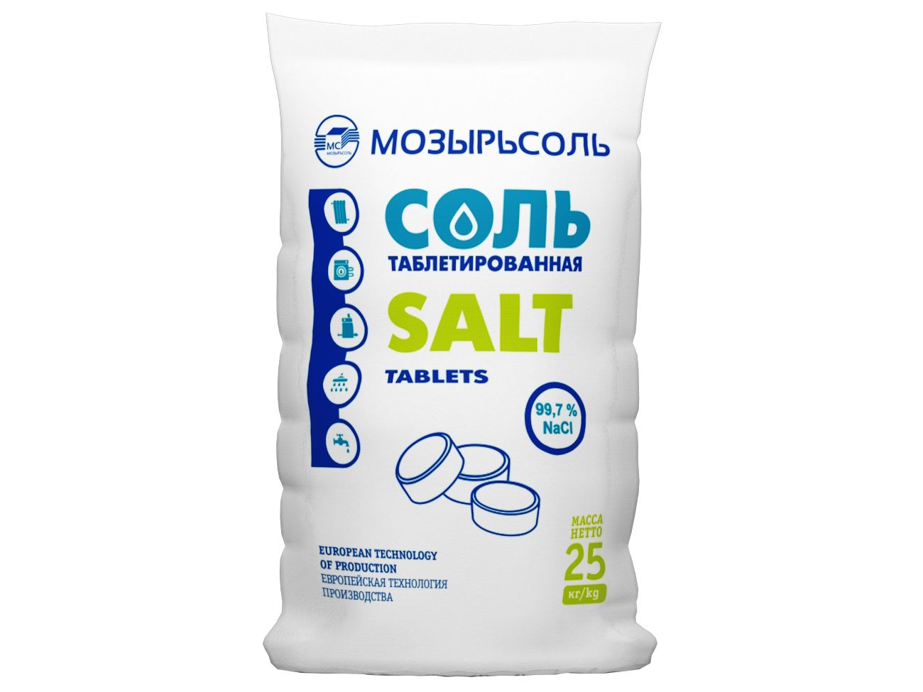 Соль таблетированная 25 кг